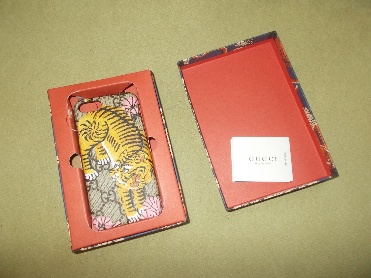 Gucci 451471 iPhone 6 GG Supreme Bengal Tiger Print Phone Cover