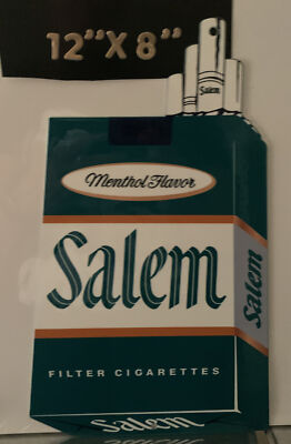 cigarette signs for sale Salem Filter Cigarettes Porcelain Like Heavy Gauge Metal Sign Tobacco Sale  Gas