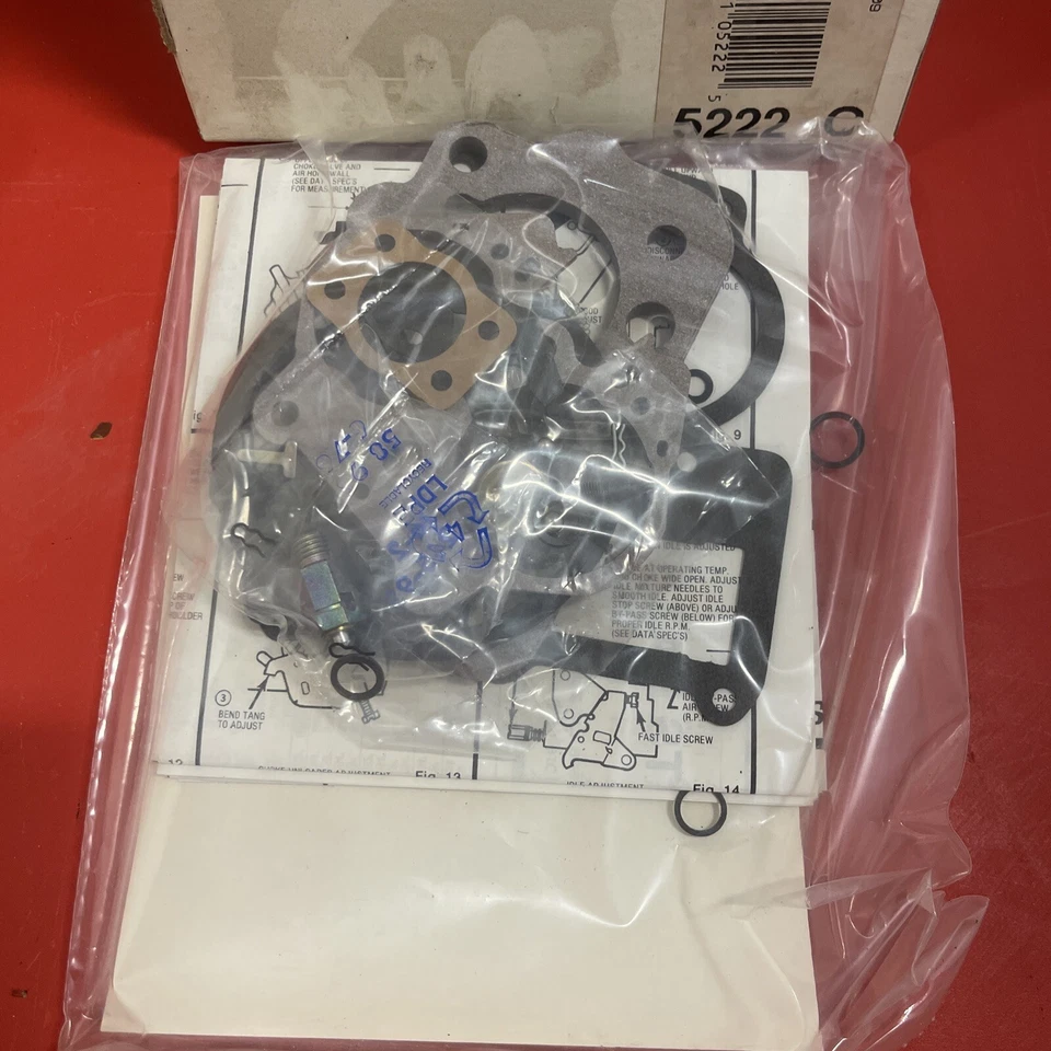 Tomco 5222C Carburetor/Fuel System Repair Kit 1971-89 Chevrolet Rochester 2-BBL - Image 2 of 3
