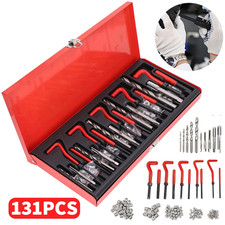 131Tlg Gewinde Reparatur Set Helicoil Gewindeschneider Werkzeug M5 M6 M8 M10 M12