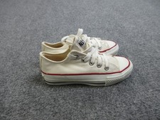 Vintage Converse All Star Shoes Girls Size 1 Canvas Low Top USA 90s Sneakers