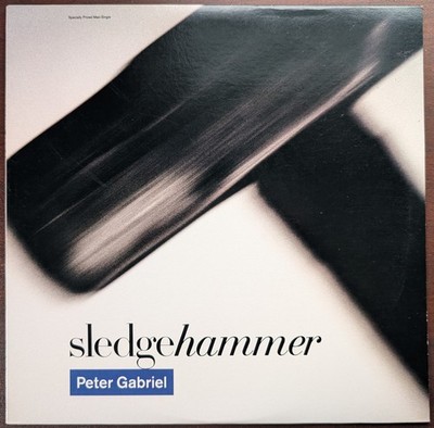 Peter Gabriel Sledgehammer 1986 US Maxi-Single 45 RPM Vinyl LP, Geffen, NM/NM