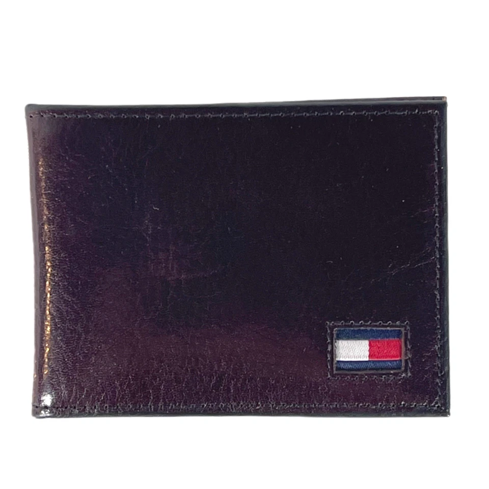 Tommy Hilfiger Slim Cartera Set de Regalo con Bandeja Valet - Borgoña - Nuevo Foto 3 de 4