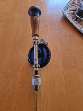 Antique Vintage Hand Crank Drill Screwdriver Handheld Manually Operated USA
