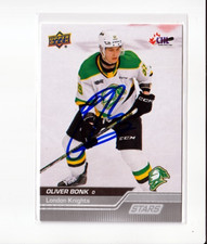 OLIVER BONK autographed SIGNED '23/24 Upper Deck CHL 