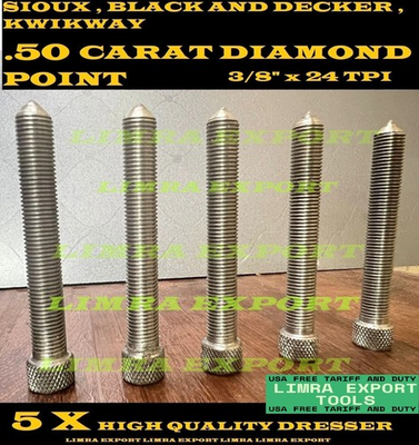 #ad #ad 5 pcs DIAMOND DRESSER VALVE SEAT STONE 0.5 CARAT 3 8quot; X 24 TPI Sioux B amp; D $79.50