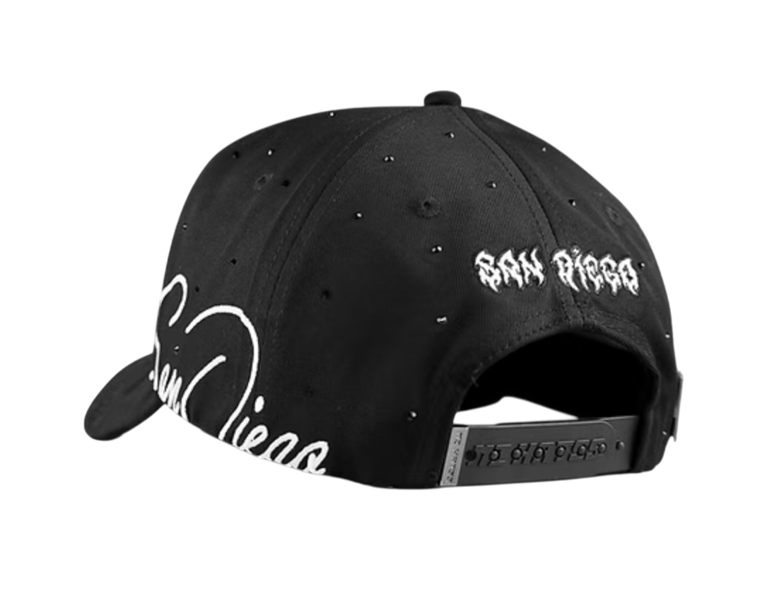 MZ HATS SAN DIEGO ALL BLACK SNAPBACK HAT MZSDCALAVERA BLK | eBay