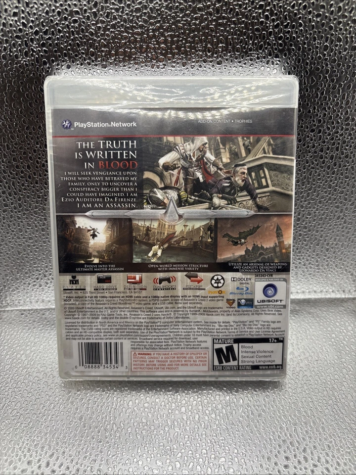 Assassin's Creed II (PS3, PlayStation 3, 2009, New & Sealed) - Image 2 of 4