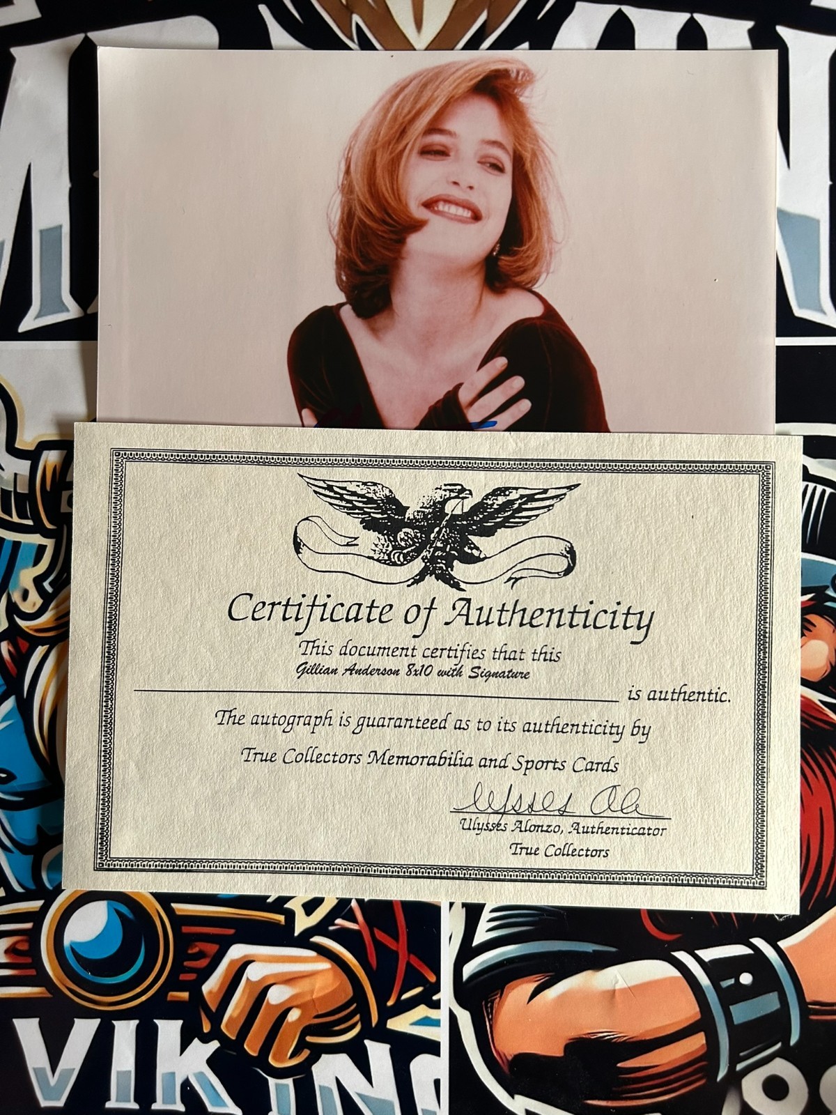 Gillian Anderson Hand Signed 8x10 W/Coa image 2