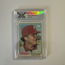 1978 Tug McGraw #446 Phillies– Custom Slab Style Display