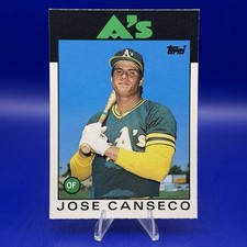 1986 Topps Traded Jose Canseco #20T Rookie RC Oakland Athletics