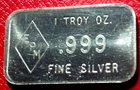 Eastern Precious Metals " EPM " Bar 1 Troy oz..999 Fine Silver-PA. Bar
