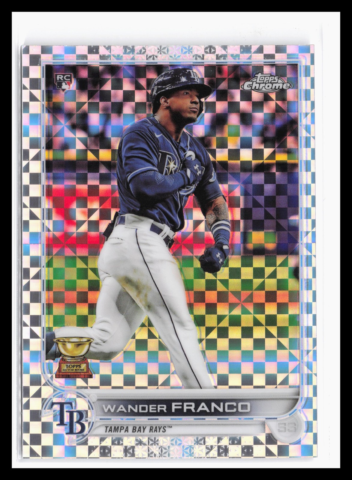 2022 Topps Chrome X-Fractor #35 Wander Franco Tampa Bay Rays SP