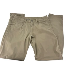 Lululemon Mens ABC Slim Tech Pant Khaki Stretch Performance Travel Size 30x30