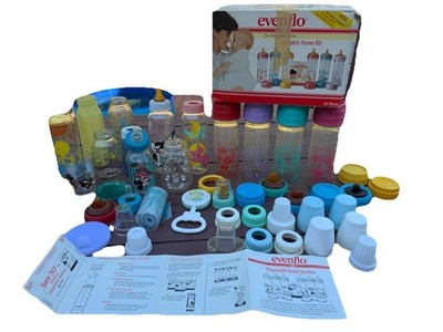 Vintage Baby Bottles Evenflo Disposable Nurser Gerber Disney PLAYTEX Tweety Bird