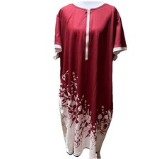 SHEIN Emery Rose Curve Women’s Dress Plus Size 4XL Floral Zip Up Short Sleeve