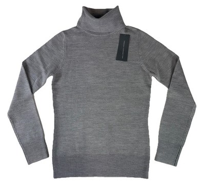 NWT French Connection Size M  Babysoft Ribbed Turtleneck Sweater Gray Women s