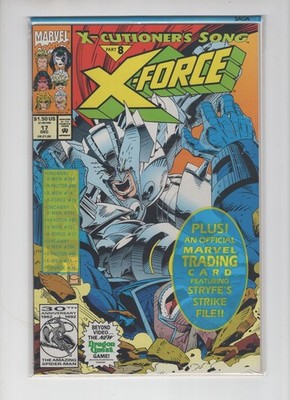 X-Force #17 (1992) Part 8, Unopened, Mr. Sinister card, Marvel Comics