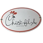 Vintage Chick Fil A Sign - Chicken Fast Food Porcelain Gas Pump Sign