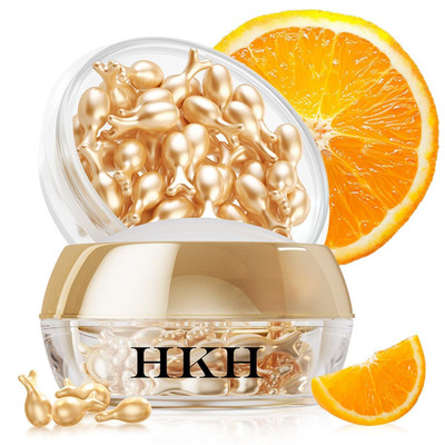 HKH Vitamin C Super Serum for Face - Anti Aging Vitamin E Facial Serum Capsules