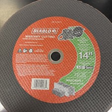 Set of 5 Brand New Diablo Masonry Cut Off Disc 14" 1/8"Thick 1" Arbor