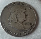 1950 JRS Franklin 90% Silver Half Dollar Ungraded Coin
