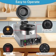 Electric UFO Burger Maker Ice Cream Waffle Machine Panini Press Maker