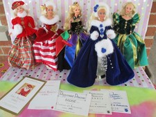 Barbie Winter Princess Collection @ 5 Dolls-Original/Complete Vintage Set Lovely
