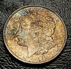 1921 P Morgan Dollar Silver 90% • Striking Tone • AU/UNC