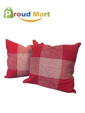 Lot of 2 Rizzy Home Geometric 20"x20"  Square Throw Pillow T15244