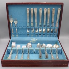 Vintage Silverware Wm Rogers Sectional IS (International Silver) 49 piece Set