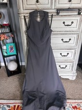 Grey bill levkoff bridesmaid dress