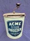 Antique Vintage ACME Ice Cream Freezer 5 Minute Ice Cream Maker