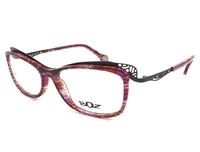 BOZ Brille Rahmen COSMIC 8095 Pink Stoff / Brown Cat Eye Full Rim 53-16-136
