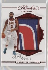 2019-20 Panini Flawless Patch Ruby 8/15 Andre Drummond #P-ADR Patch 3d3