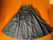 Vintage 1970s  Gunne Sax  High  Waist  Denim Skirt Size 7