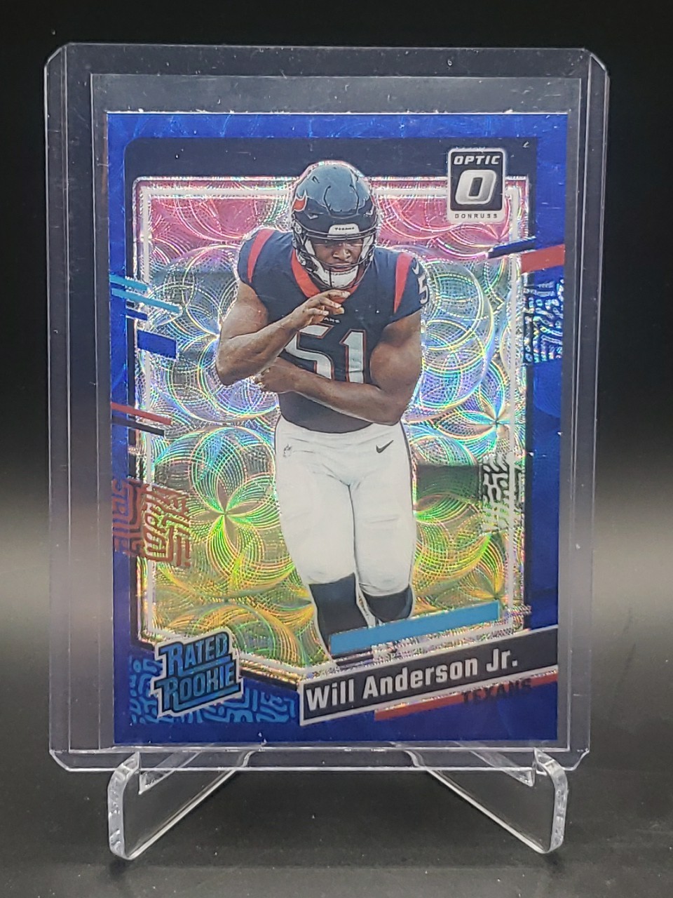 WILL ANDERSON JR. 2023 Donruss Optic RR BLUE SCOPE #246 HOUSTON TEXANS Mint SP