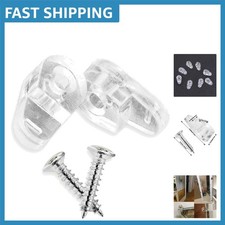 20 Pack Clear Plastic Glass Retainer Clips for Window and Screen Installations