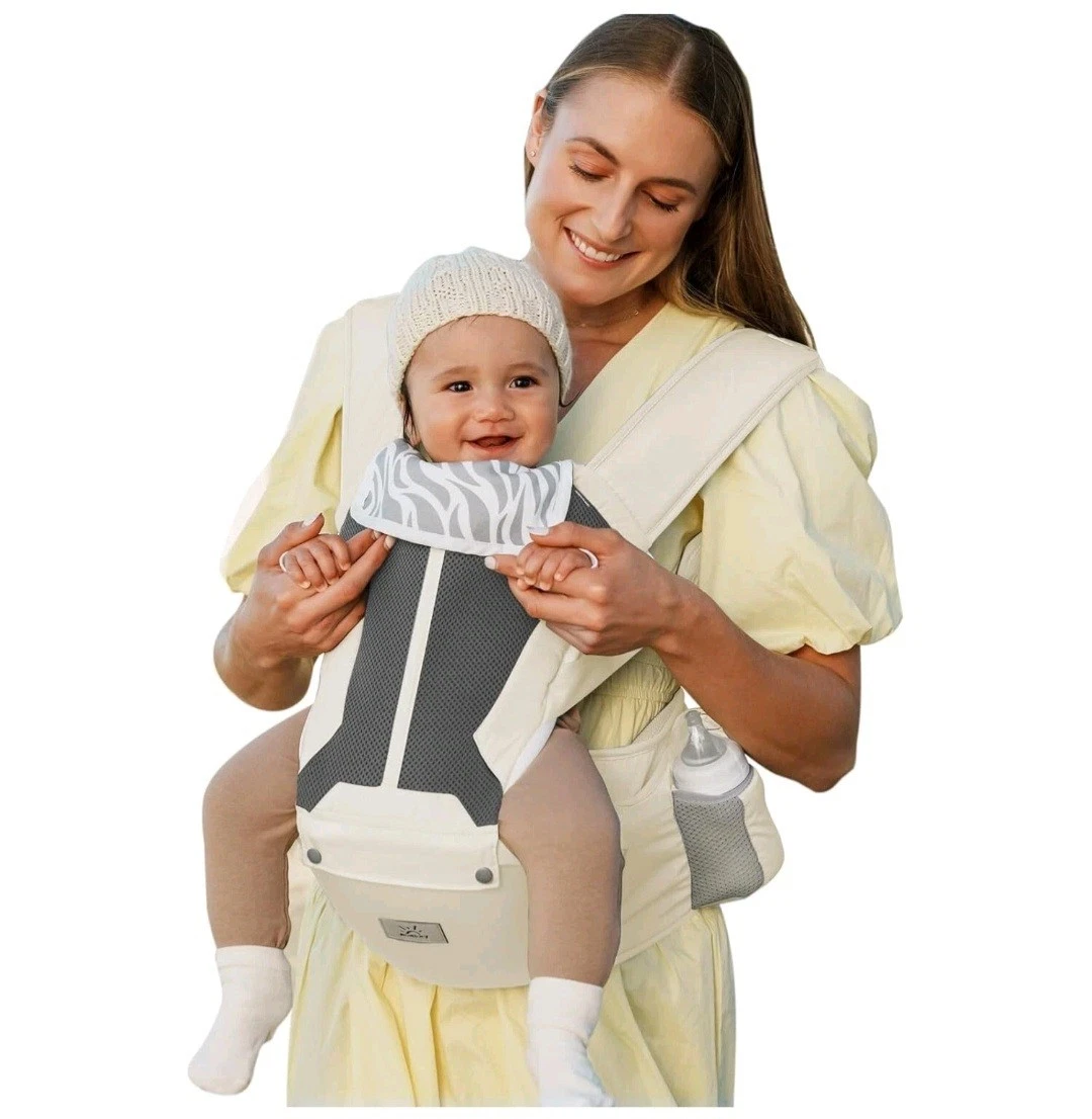 Baby Carrier, MOMTORY 6-in-1 Baby Carrier with Hip Seat, Detachable Baby Holder
Opens in a new windo