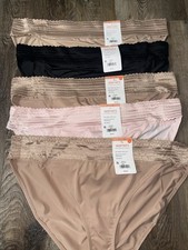 Warners  Womens Bikini Underwear Panties Polyester Blend 5-Pair Lace  3XL/10