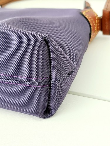 Dooney & Bourke Crossbody Pouchette Purple/Navy Nylon Shoulder Bag - Picture 6 of 10