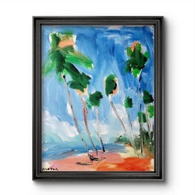 Aleph Original Art Ocean 14x11 Abstract Expressionist Seascape Painting Canvas