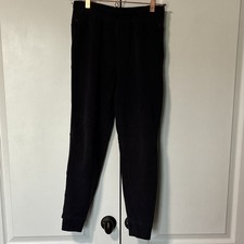 Tek Gear Essential Fleece Boys  Black Jogger Pants L Drawstring Elastic Waist