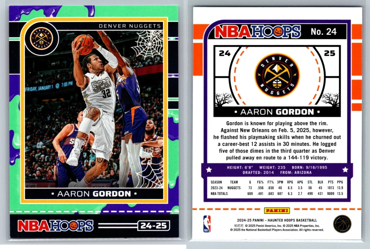 Panini Aaron Gordon Basketball Sports Trading Card Singles for