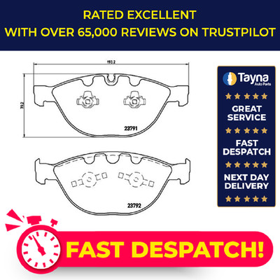 Brake Pads Set fits BMW 550 E60, E61 4.8 Front 05 to 10 Brembo 34112283365 New