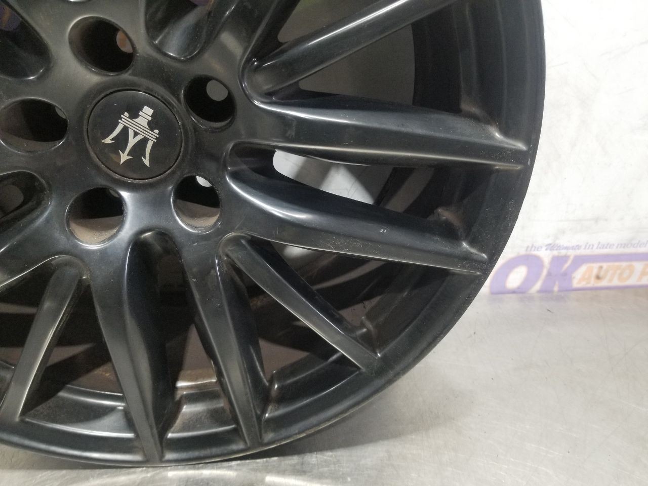 14 2014 MASERATI GHIBLI SQ4 WHEEL 19X8-1/2 ALLOY 15 SPOKE BLACK 670016851