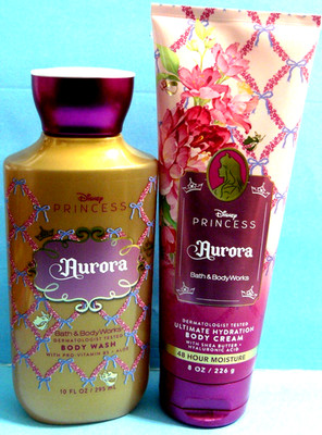 Bath & Body Works ''AURORA'' 8 oz body cream and 10 oz body wash