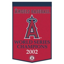 Los Angeles Angels Banner Wool 24x38 Dynasty Champ Design - Special Order