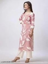 Readymade Cotton Printed kurta With Palazzo Set for Women's Party Festive Outfit