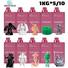 5/10KG GEEETECH Fast UV-Curing 1kg/Bottle Standard Resin For DLP/LCD 3D Printer
